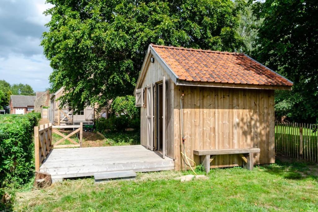 La Cabane Du Cerf Et Son Sauna Attre Экстерьер фото